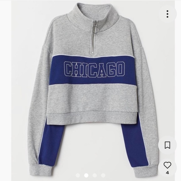H&M Sweaters - Chicago Crop Sweatshirt